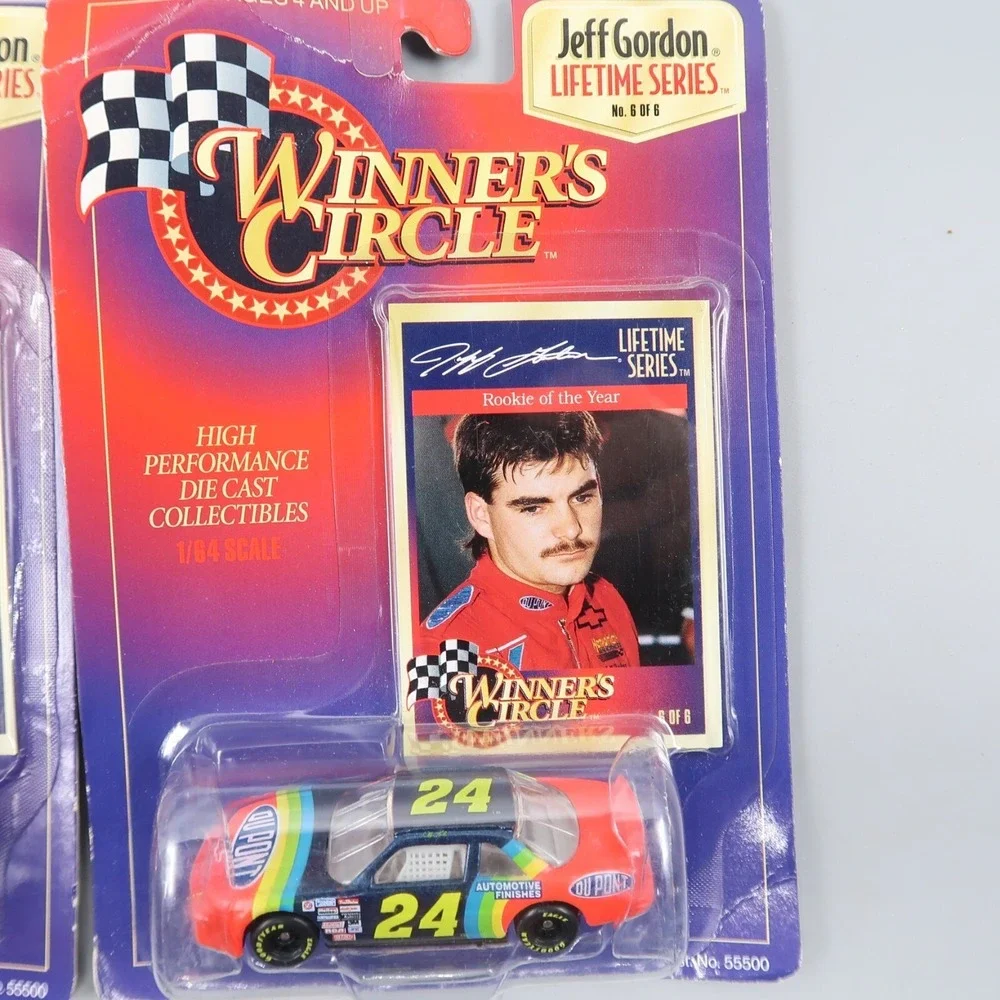 2 Jeff‎ Gordon #24 DuPont Chevrolet Nascar Car 1:64 Lifetime Series w/ Card